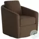 Daisey Berber Walnut Swivel Glider
