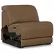 Rally-Up Caramel Leather 5 Piece Modular Power Reclining Sectional with USB Charging