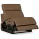 Rally-Up Caramel Leather 5 Piece Modular Power Reclining Sectional with USB Charging