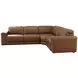 Rally-Up Caramel 4 Piece Power Reclining Sectional
