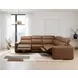 Rally-Up Caramel 4 Piece Power Reclining Sectional