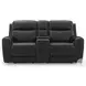 5Z-Relaxation Onyx Power Reclining Console Loveseat