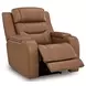 Dreamer Caramel Leather Power Reclining Living Room Set with Audio Seating