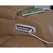 Dreamer Caramel Leather Power Reclining Living Room Set with Audio Seating