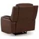 Dreamer Brown Leather Power Recliner with Audio Seating