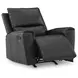 Danemere Black Leather Rocker Recliner