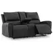 Danemere Black Leather Reclining Living Room Set