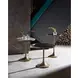 Curated Black and Gold Round Granite Top Nouveau Occasional Table Set