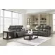 Beryton Anchor Leather 75" Zero Gravity Power Reclining Loveseat with USB Charging