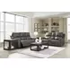 Beryton Anchor Leather 75" Zero Gravity Power Reclining Loveseat with USB Charging
