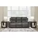 Beryton Anchor Leather Power Reclining Living Room Set