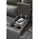 Beryton Anchor Leather 75" Zero Gravity Power Reclining Loveseat with USB Charging
