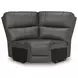Beryton Anchor Leather 6 Piece Modular Power Reclining Sectional with Storage Console and USB Charging