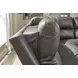 Beryton Anchor Leather 6 Piece Modular Power Reclining Sectional with Console and USB Charging