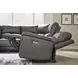 Beryton Anchor Leather 6 Piece Modular Power Reclining Sectional with Console and USB Charging