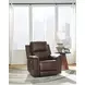 Beryton Espresso Leather Zero Gravity Power Recliner with USB Charging