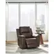 Beryton Espresso Leather Zero Gravity Power Recliner with USB Charging