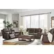 Beryton Espresso Leather 85" Zero Gravity Power Reclining Sofa with USB Charging