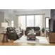 Beryton Espresso Leather 85" Zero Gravity Power Reclining Sofa with USB Charging