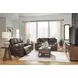 Beryton Espresso Leather 85" Zero Gravity Power Reclining Sofa with USB Charging
