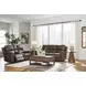 Beryton Espresso Leather 85" Zero Gravity Power Reclining Sofa with USB Charging