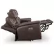 Beryton Espresso Leather 85" Zero Gravity Power Reclining Sofa with USB Charging