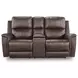 Beryton Espresso Leather Power Reclining Living Room Set