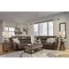 Beryton Espresso Leather 5 Piece Modular Power Reclining Sectional with USB Charging