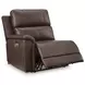 Beryton Espresso Leather 6 Piece Modular Power Reclining Sectional with Storage Console and USB Charging