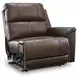 Beryton Espresso Leather 6 Piece Modular Power Reclining Sectional with Storage Console and USB Charging