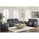 Momentum Moves Admiral Leather 88" Power Reclining Sofa with USB Charging