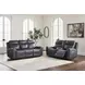 Momentum Moves Admiral Leather 88" Power Reclining Sofa with USB Charging