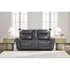Momentum Moves Admiral Leather 78" Power Reclining Loveseat with USB Charging
