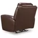 Momentum Moves Mahogany Leather Power Recliner with USB Charging