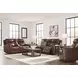 Momentum Moves Mahogany Leather Power Recliner with USB Charging