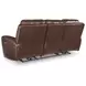 Momentum Moves Mahogany Leather 88" Power Reclining Sofa with USB Charging