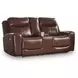 Momentum Moves Mahogany Leather Power Reclining Living Room Set