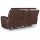 Momentum Moves Mahogany Leather Power Reclining Living Room Set