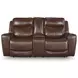 Momentum Moves Mahogany Leather Power Reclining Living Room Set