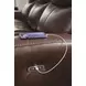 Momentum Moves Mahogany Leather Power Reclining Living Room Set