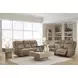 Malcesine Sahara Leather 89" Zero Gravity Power Reclining Sofa with USB Charging