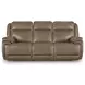 Malcesine Sahara Leather 89" Zero Gravity Power Reclining Sofa with USB Charging