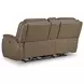 Malcesine Sahara Leather 80" Zero Gravity Power Reclining Loveseat with USB Charging