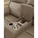 Malcesine Sahara Leather 80" Zero Gravity Power Reclining Loveseat with USB Charging
