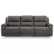 5Z Pendley Anchor Leather 3 Piece Modular Power Reclining Sectional with USB Charging and Heat Massage