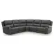 5Z Pendley Anchor Leather 5 Piece Modular Power Reclining Sectional with USB Charging and 2 Armless Chairs