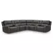 5Z Pendley Anchor Leather 7 Piece Modular Power Reclining Sectional with USB Charging and 2 Consoles