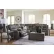 5Z Pendley Anchor Leather 6 Piece Modular Power Reclining Sectional with USB Charging and Storage Console