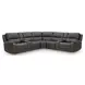 5Z Pendley Anchor Leather 7 Piece Modular Power Reclining Sectional with USB Charging and 2 Armless Chairs