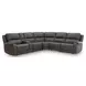 5Z Pendley Anchor Leather 6 Piece Modular Power Reclining Sectional with USB Charging and Heat Massage